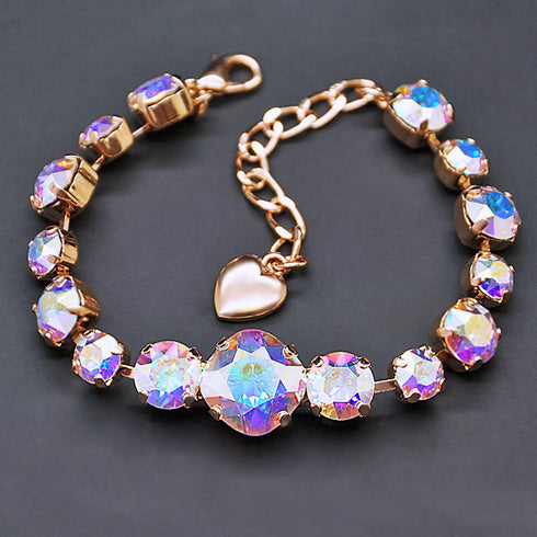 Aproce "Apžilbinošs Mirdzums II (Aurore Boreale)" ar Swarovski™ kristāliem